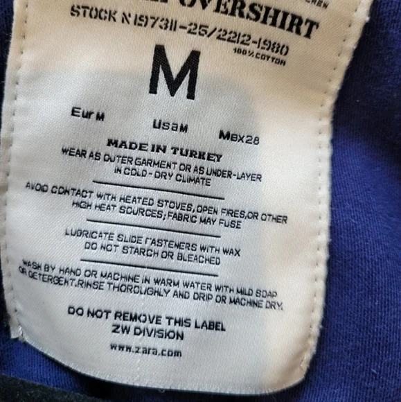 ZARA Find Your Way distressed button up shirt/jacket, overshirt Womens Med. - Picture 3 of 11